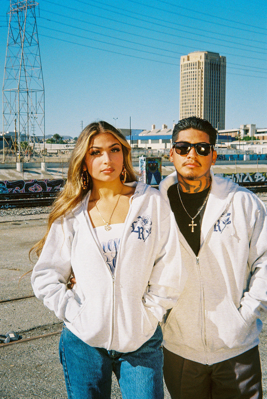 Limited Edition 'SO RUFF SO TUFF' Airbrush ZIP-UP Hoodie (Grey)