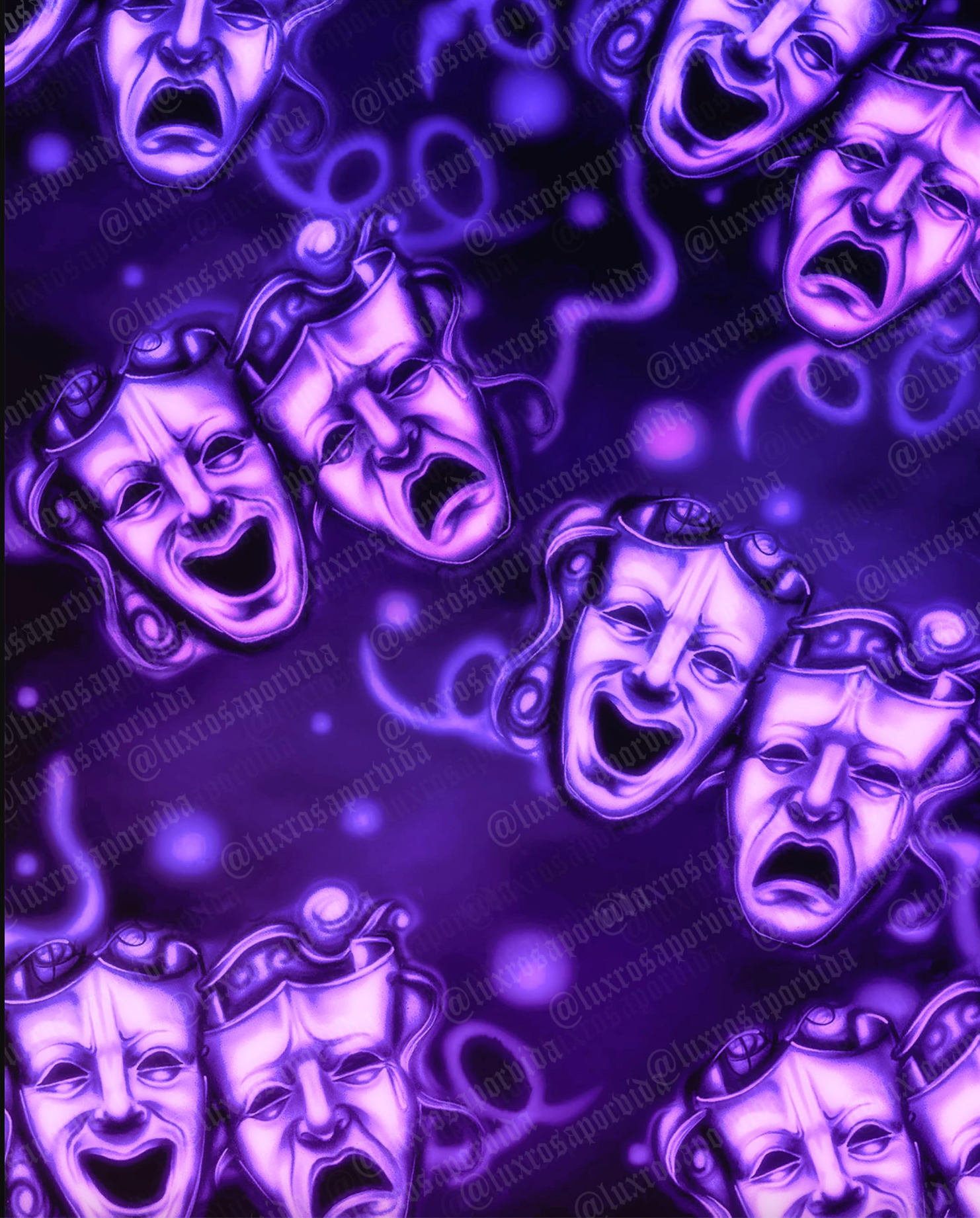 EXTRA EXTRA EXTRA XXXL EARLY 2000s Y2K EMOTIONS 'SMILE TOGETHER CRY TOGETHER' Glamour ShotsAirbrush 90s Backdrop (PURPLE PINK OMBRÉ) (XXXL) Exclusive/Limited Edition!!