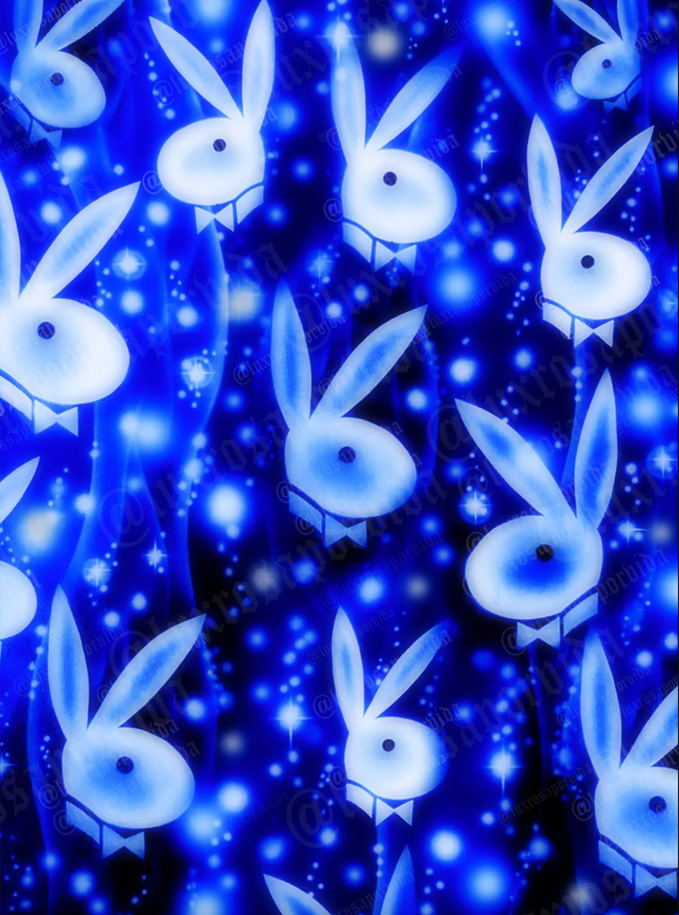 Y2K Early 2000s Airbrush 'TRUE PLAYA FOR REAL' 90s Old School Star Shots Backdrop DEEP TRUE BLUE (Extra Large)