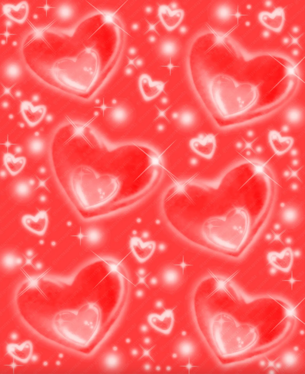 EXTRA EXTRA LARGE XXL EARLY 2000s AIRBRUSH 'FORGET ME NOTS' Red Hearts Glamour Shots Y2K 90s Old School Professional Studio Quality Backdrop (RED) (XXL) 6 FT x 7.5 FT Exclusive!!