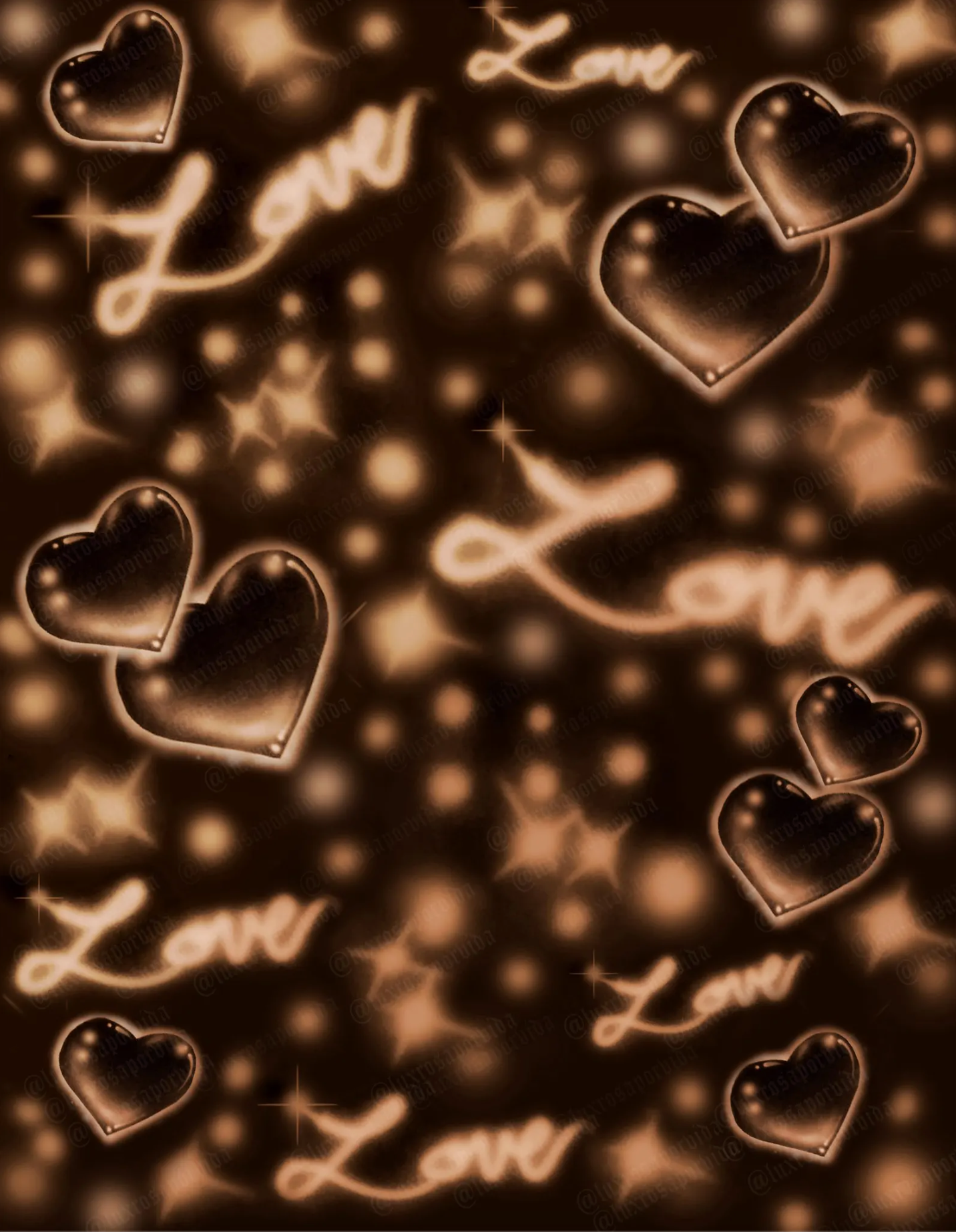 EXTRA EXTRA LARGE XXL AIRBRUSH Y2K EARLY 2000s 'LOVE BOMB DELUXE' Glamour Shots 90s Old School Professional Backdrop (BROWN OMBRÉ) (XXL) 6 FT x 7.5 FT Exclusive!!