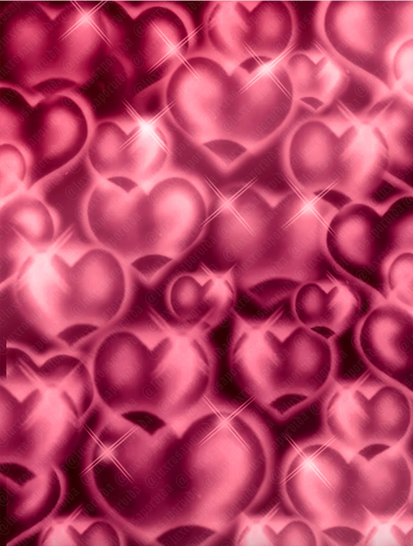 EXTRA EXTRA EXTRA XXX LARGE Y2K Early 2000s 'Hearts & Hynas' Glamour Shots Airbrush 90s Old School Backdrop (CHERRY VELVET) (XXXL) Exclusive/Limited Edition!!