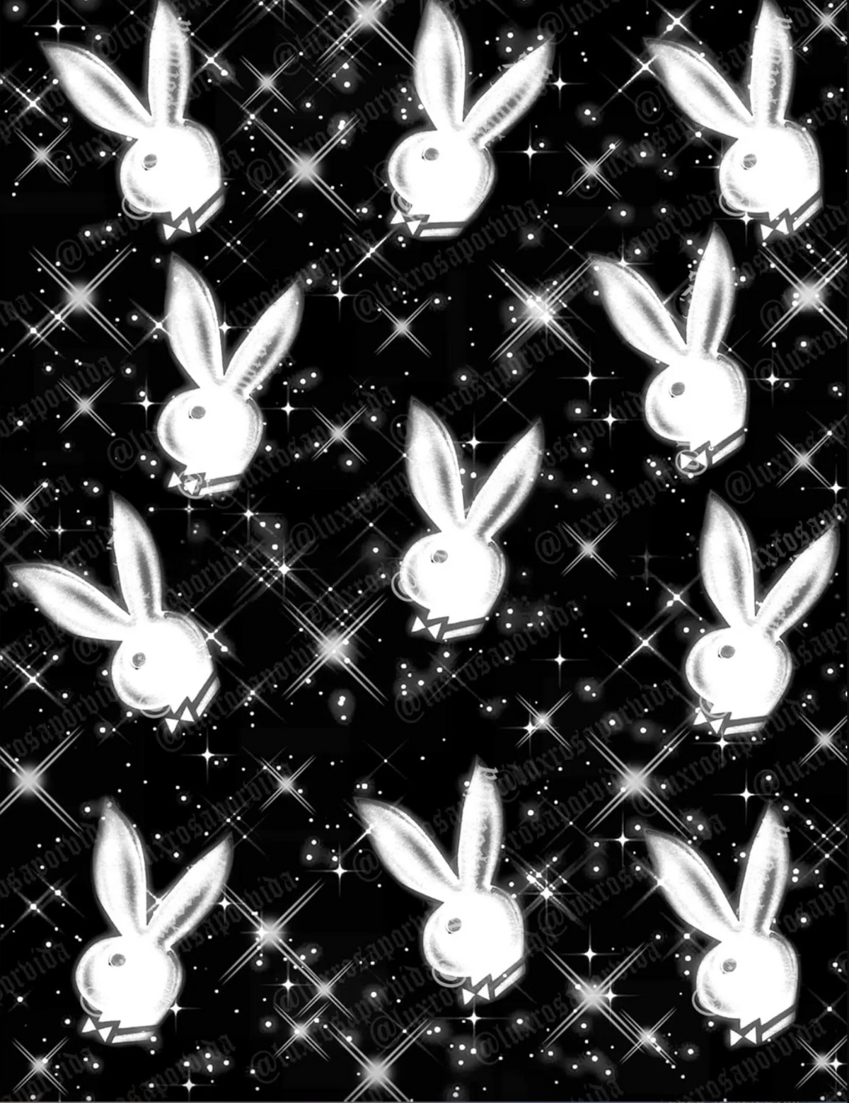 Airbrush Y2K Early 2000s '90's Party Crew 2.0' Airbrushed Backdrop SPARKLY BLACK (Extra Large)