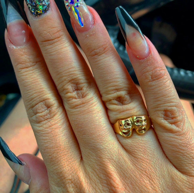 LR Smile Now, Cry Later 18K Gold Plated Ring