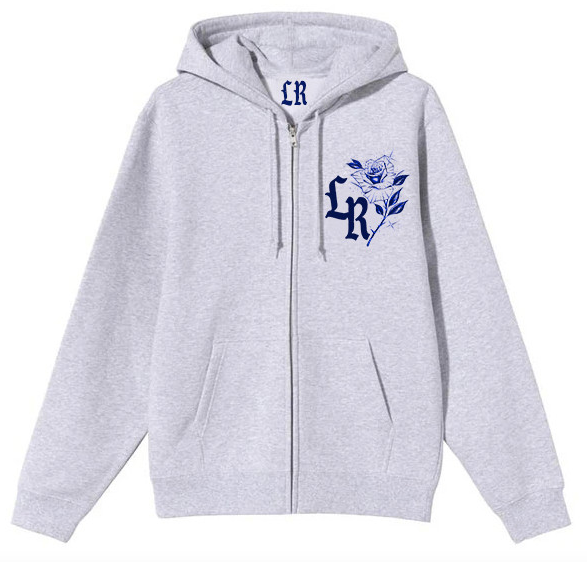 Limited Edition 'Fool For You' ZIP-UP Hoodie (GREY/BLUE)