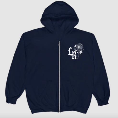 Limited Edition 'DRIFTING ON A MEMORY' ZIP-UP Hoodie (NAVY)