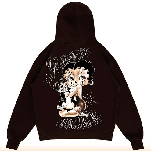 Limited Edition 'You Really Got A  Hold On Me' ZIP-UP Hoodie (CHOCOLATE BROWN)