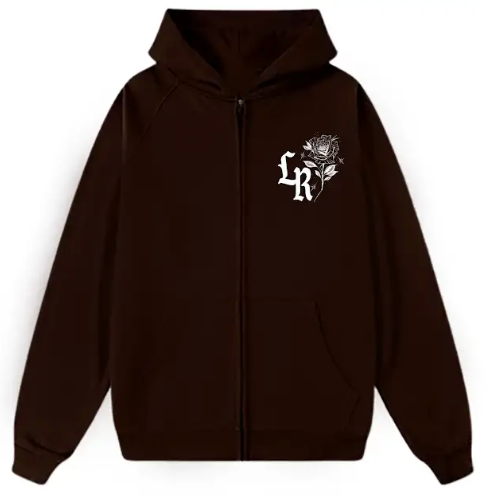 Limited Edition 'You Really Got A  Hold On Me' ZIP-UP Hoodie (CHOCOLATE BROWN)