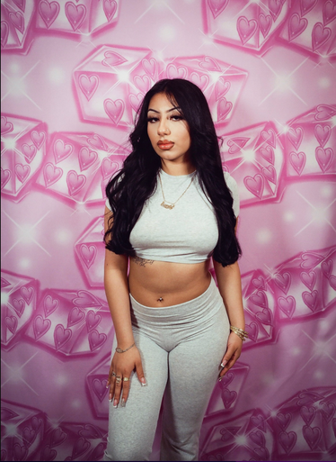 EXTRA EXTRA LARGE XXL AIRBRUSH Y2K EARLY 2000s 'TWO OF HEARTS' Glamour Shots Professional Backdrop (BRATZ PINK) (XXL) Exclusive!!