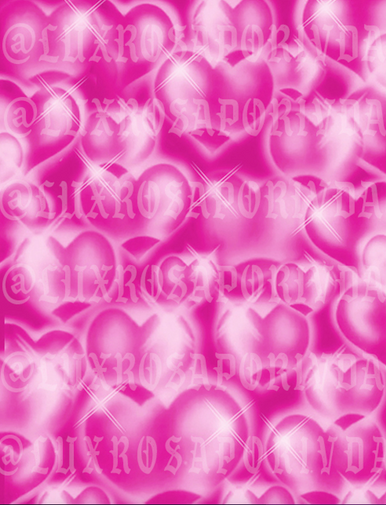 EXTRA EXTRA LARGE EXCLUSIVE LIMITED EDITION 'HEARTS & HYNAS' Glamour Shotz Airbrushed Backdrop (BARBIE PINK) (XXL) Exclusive!!