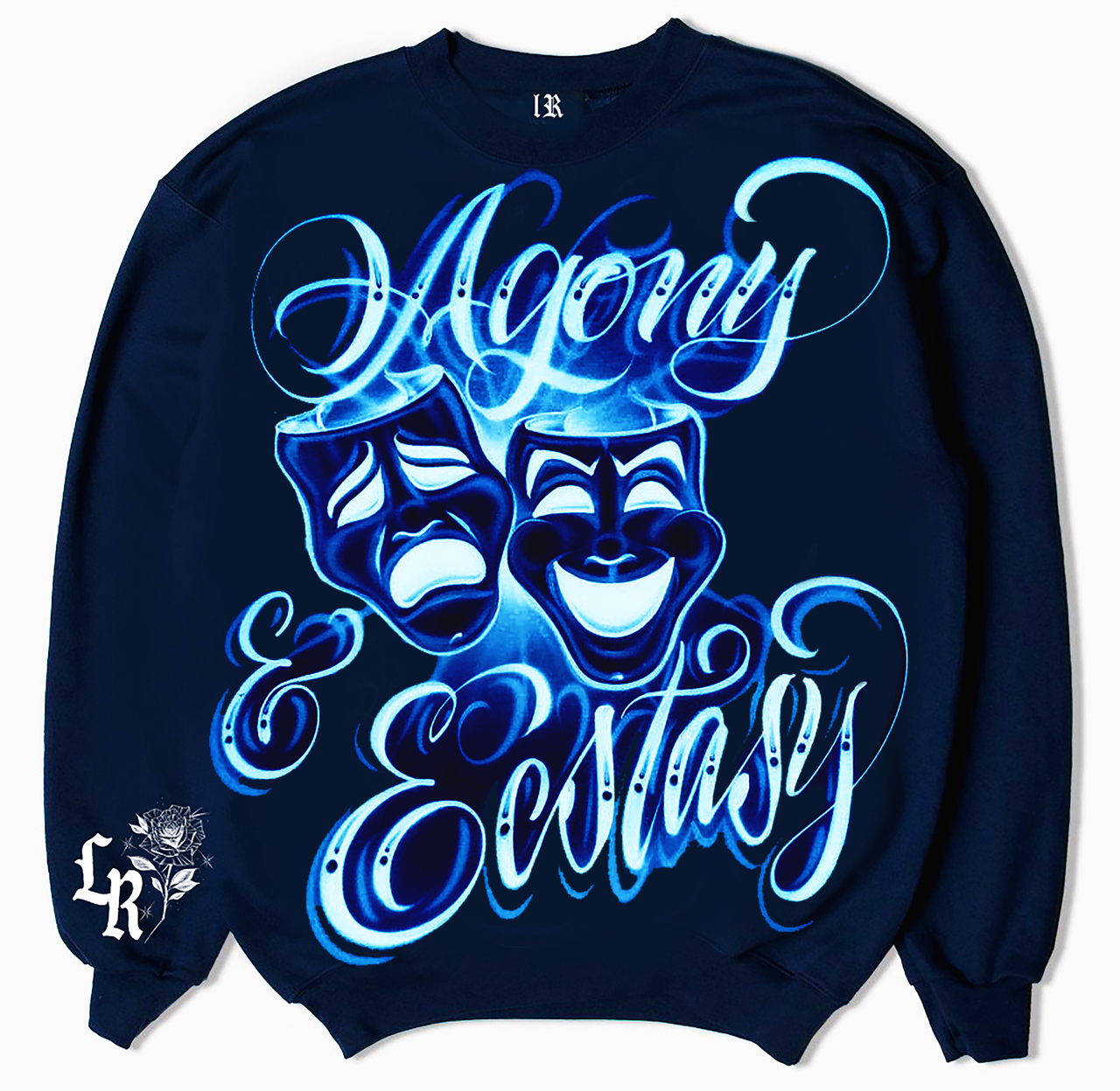 Agony & Ecstasy Airbrushed Crewneck (Navy)