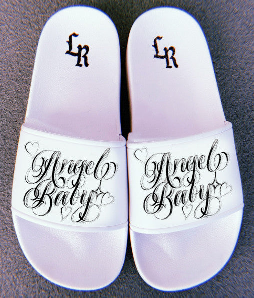 Limited Edition Angel Baby Script Pen & Ink Slides (WHITE)