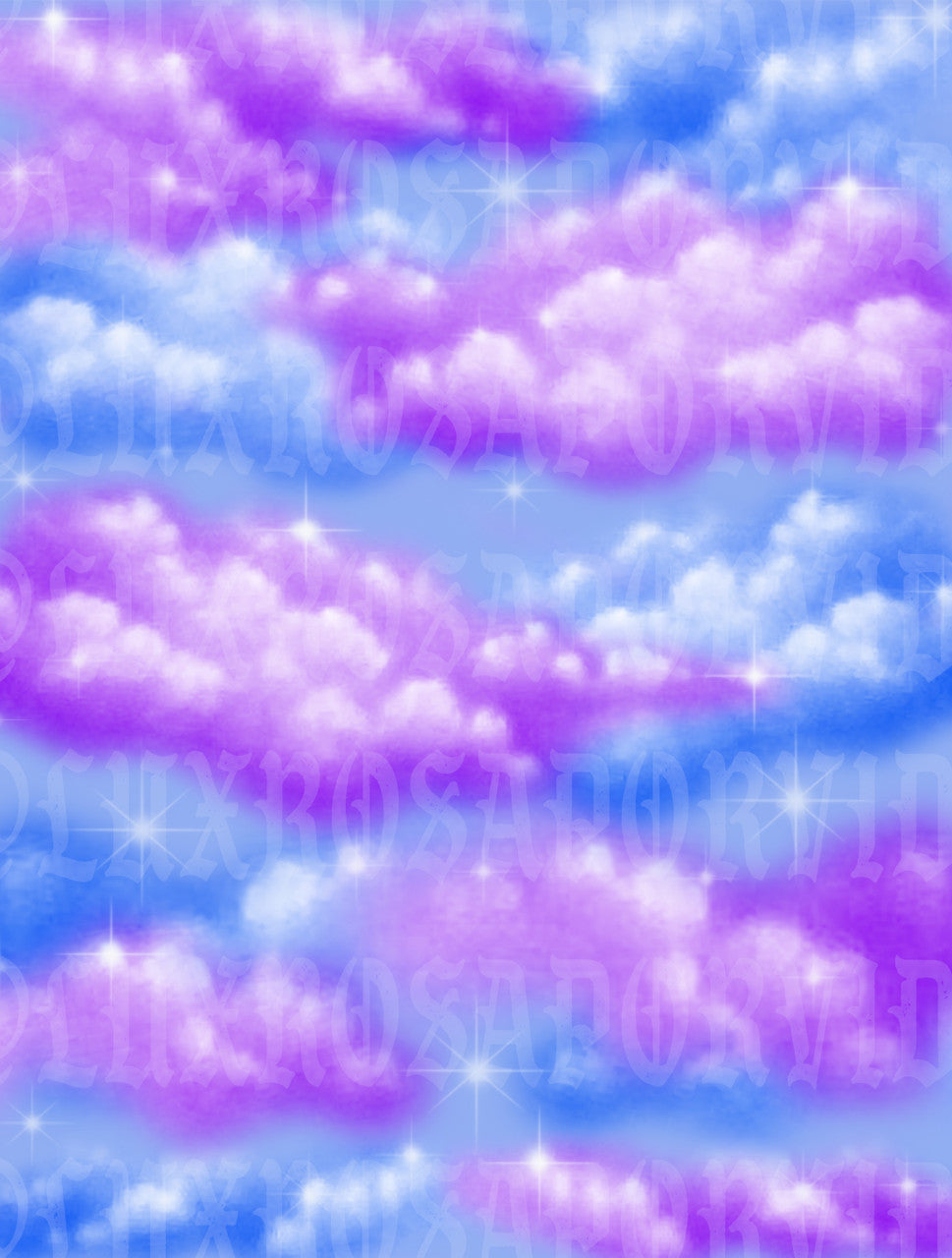Glamour Shotz 'As Above, So Below' Airbrushed Backdrop BLUE/PURPLE GALAXY (Extra Large)