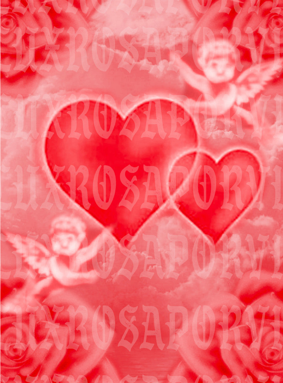 LIMITED EDITION VALENTINE'S 'BE MINE' RED Airbrushed Glamour Shot Backdrop (Red) (Extra Large)