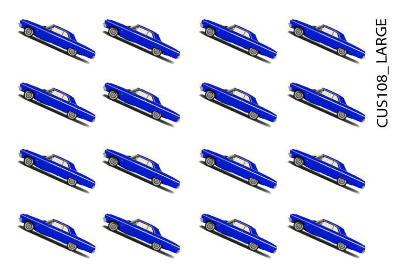 Lux Rosa Impala Nail Stickers (Blue)