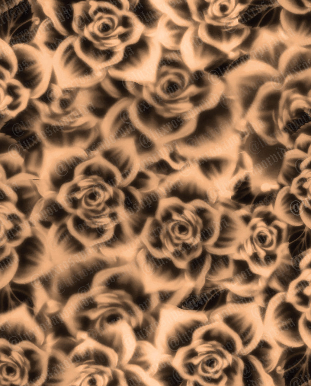 Glamour Shotz 'ROSAS MARRONES' Airbrushed Backdrop (brown/gold) (Extra Large)