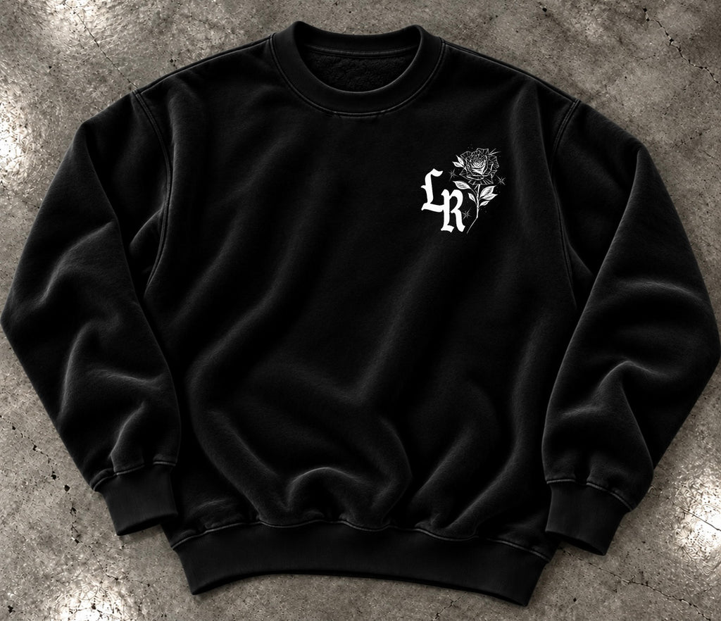 Limited Edition 'BROWN EYED BONITA' Pen & Ink Crewneck (Black)
