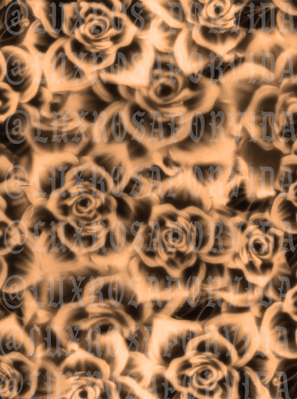 Glamour Shotz 'ROSAS MARRONES' Airbrushed Backdrop (brown/gold) (Extra Large)