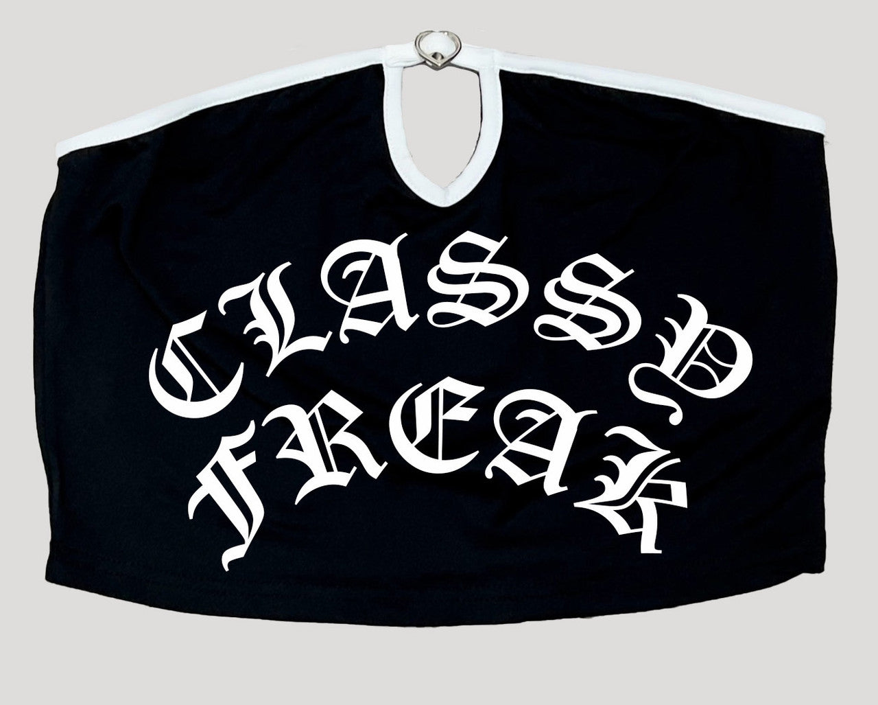 Limited Edition 'CLASSY FREAK' OE Cut-OutTube Top (Black/White)