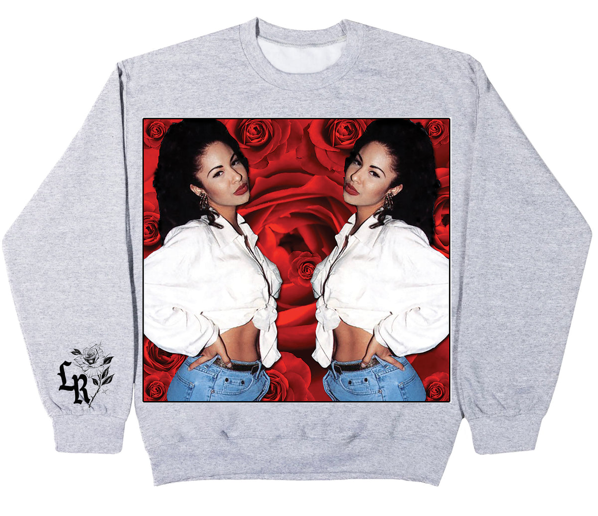 Limited Edition 'COMO LA FLOR' Fleece Crewneck (GRAY)