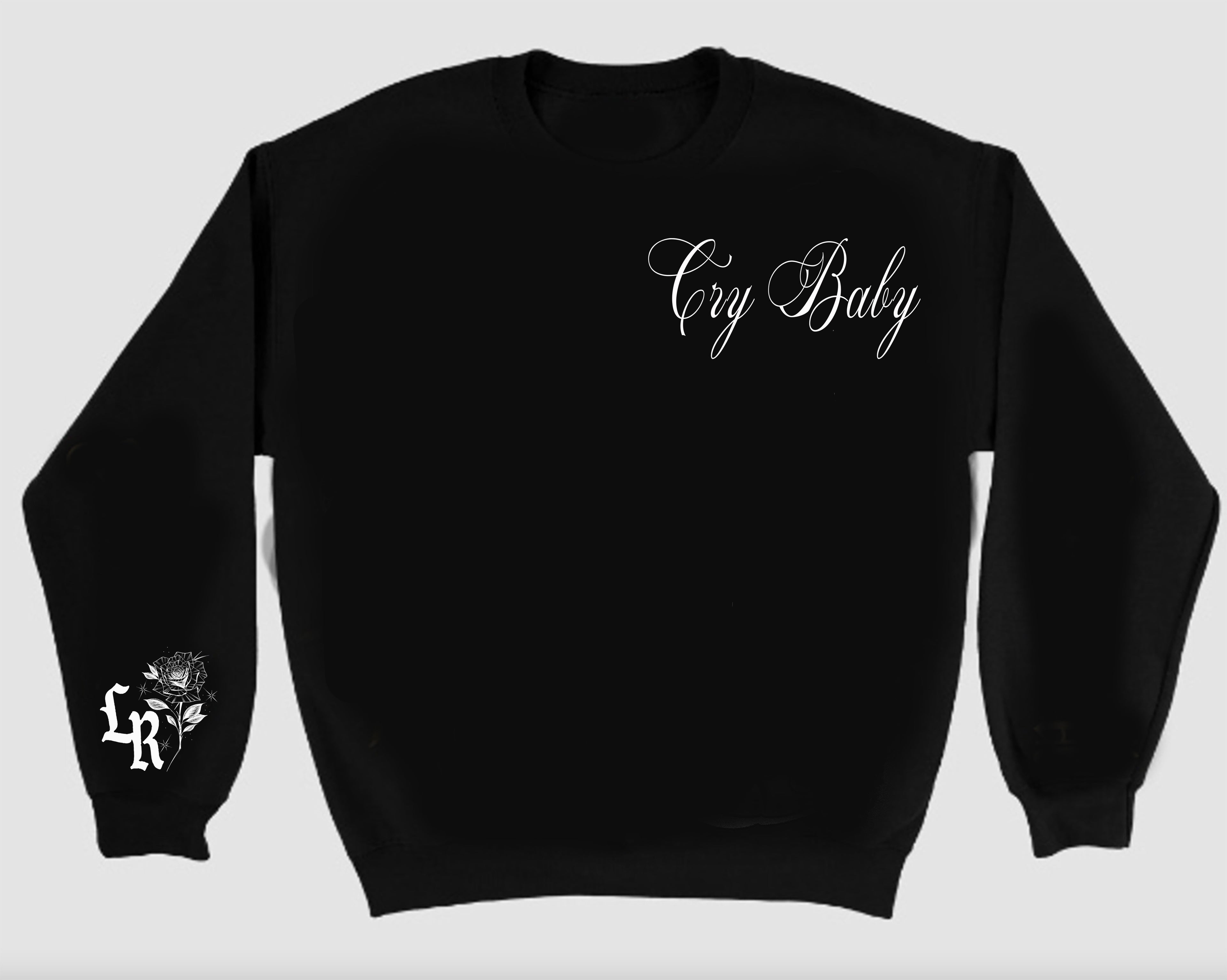 Limited Edition 'Cry Baby Boop' Pen & Ink Crewneck (BLACK)
