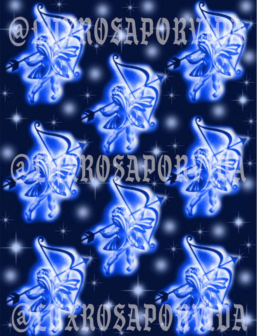 Glamour Shotz 'Love Struck' Airbrushed Backdrop BLUE (X-Large)
