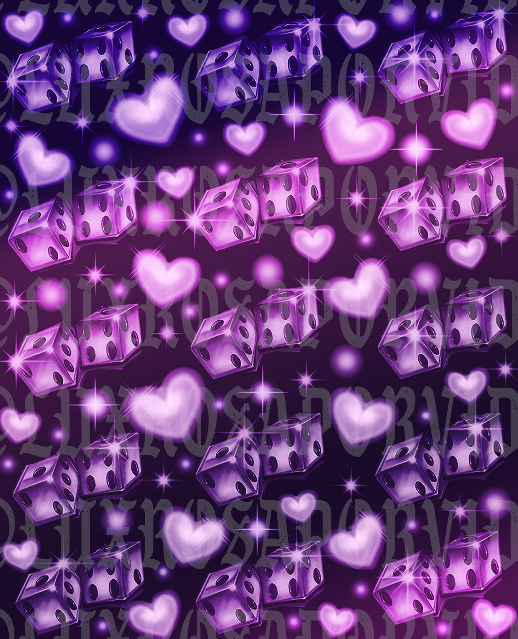 Glamour Shotz 'Play For Keeps' Airbrushed Backdrop PURPLE/PINK OMBRÉ (X-Large)