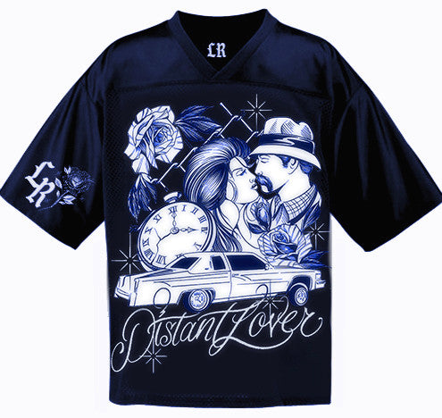 Limited Edition 'Distant Lover' Pen & Ink Cut & Sew Football Jersey (NAVY)