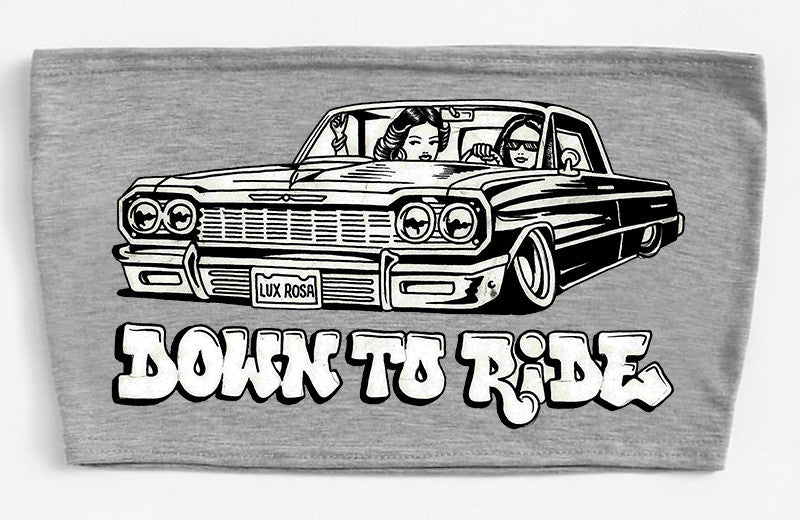Down To Ride Tube Top (Grey)