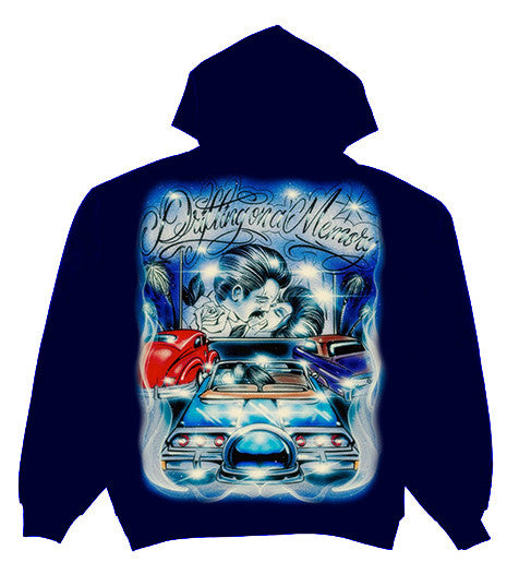 Limited Edition 'DRIFTING ON A MEMORY' ZIP-UP Hoodie (NAVY)