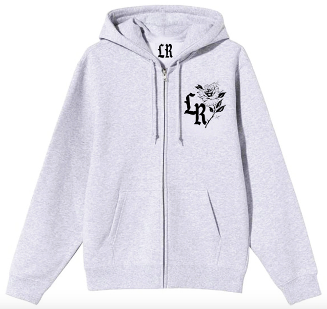 Limited Edition 'Fool For You' ZIP-UP Hoodie (GREY/BLACK)