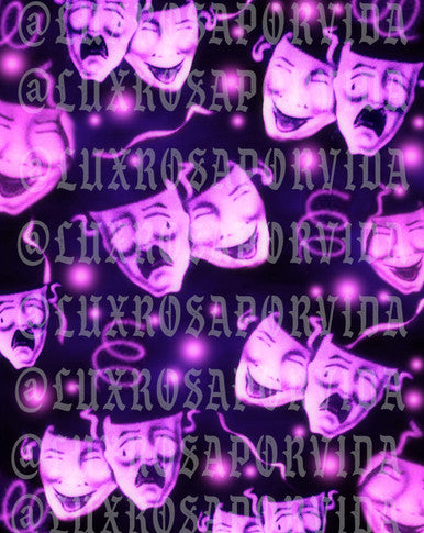 Glamour Shotz 'Good Times Bad Times' Airbrushed Backdrop (Purple/Pink) (Extra Large)