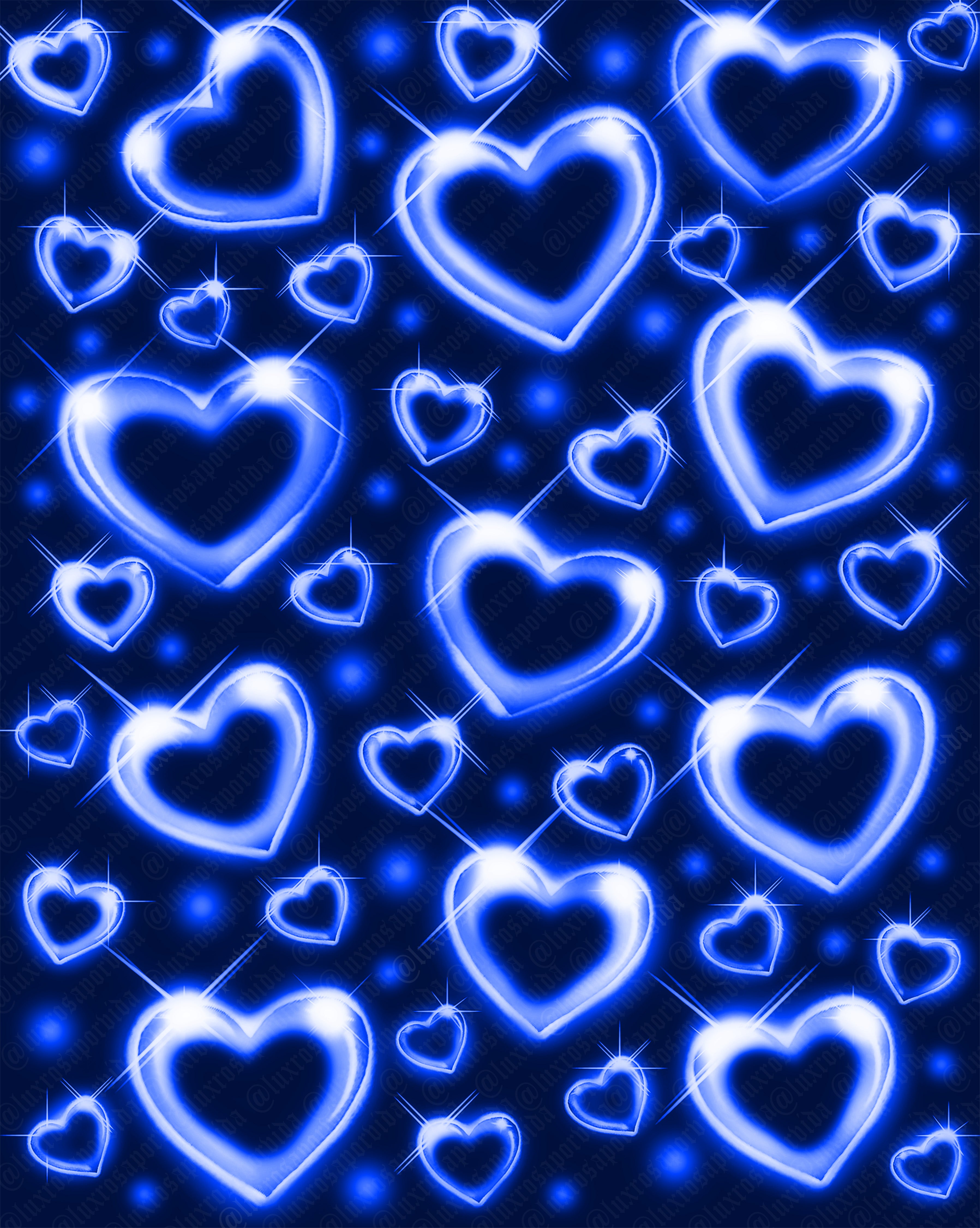 EXTRA EXTRA EXTRA XXX LARGE EARLY 2000s Y2K 'HEART OF CHROME' Glamour Shots 90s Airbrush Old School Backdrop (BLUE) (XXXL) Exclusive/Limited Edition!!