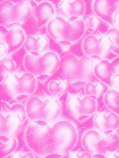 EXTRA EXTRA EXTRA XXX LARGE LIMITED EDITION 'Hearts & Hynas' Glamour Shotz Airbrushed Backdrop (BUBBLEGUM PINK) (XXXL) Exclusive/Limited Edition!!