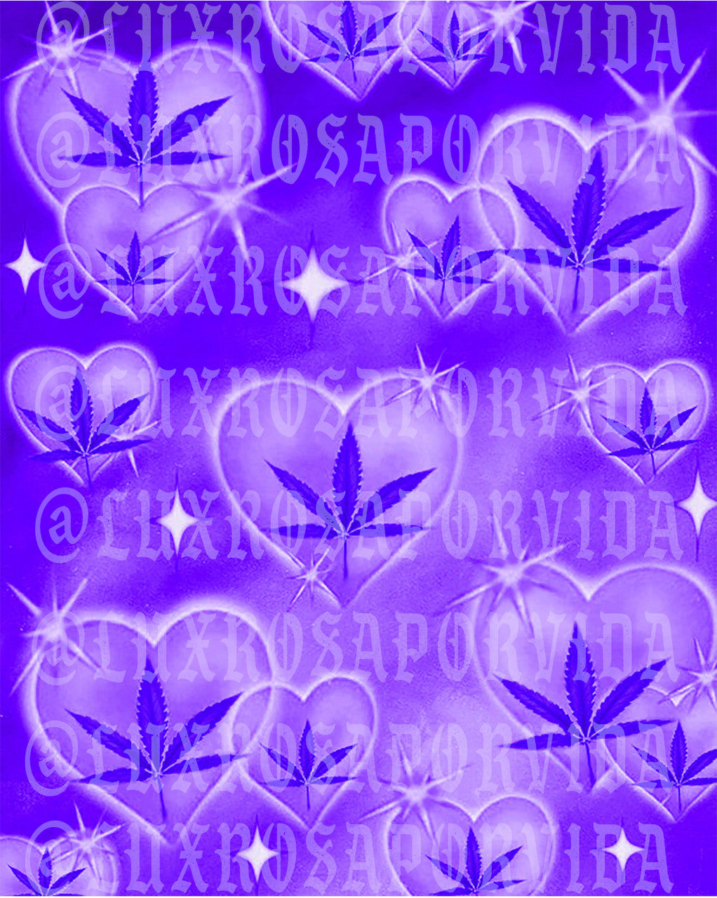 LIMITED EDITION 'HIGH TIMES AT SADIE HAWKINS' Airbrushed Glamour Shot Backdrop (PURPLE HAZE)