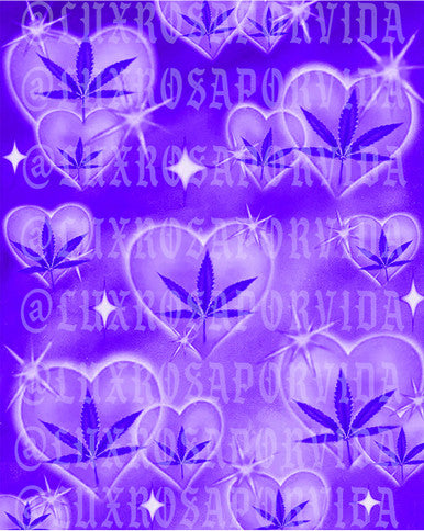 LIMITED EDITION 'HIGH TIMES AT SADIE HAWKINS' Airbrushed Glamour Shot Backdrop (PURPLE HAZE)