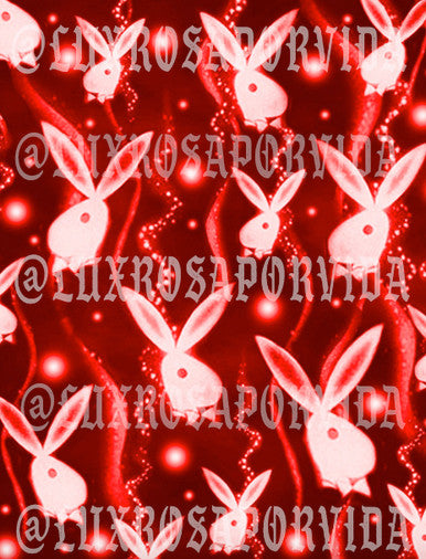 Glamour Shotz 'House Parties & Playgirls' Airbrushed Backdrop RED (X-Large)