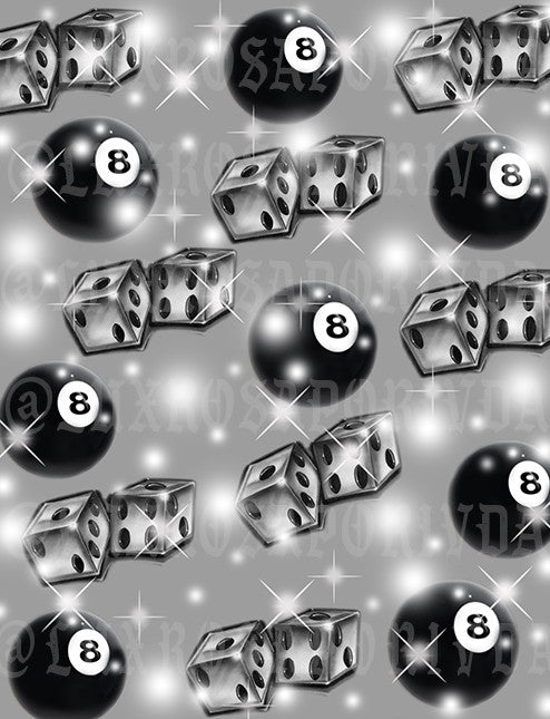 LIMITED EDITION Glamour Shotz Y2K 2000s 'IT MUST BE MAGIC' Airbrush Backdrop (GREY) (Extra Large)