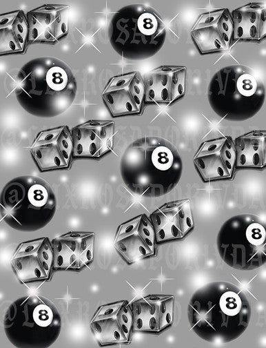 LIMITED EDITION Glamour Shotz Y2K 2000s 'IT MUST BE MAGIC' Airbrush Backdrop (GREY) (Extra Large)