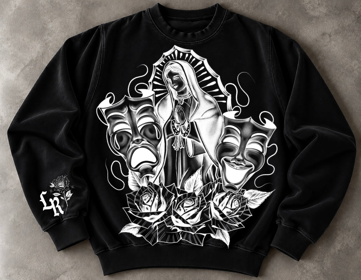 LUPITA Pen & Ink Crewneck (Black)