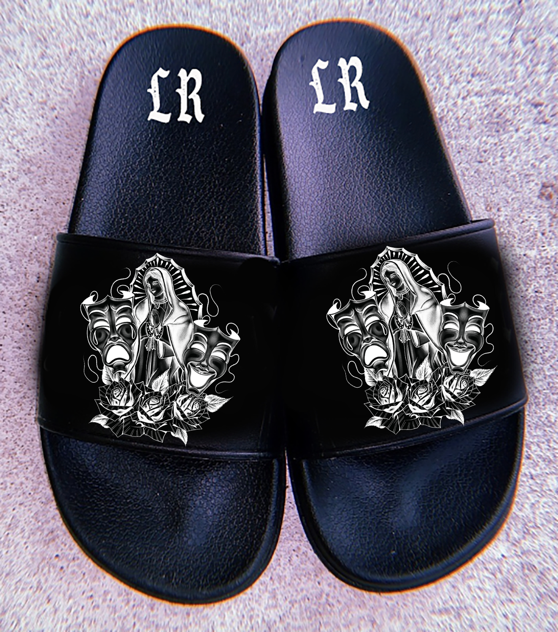 Limited Edition 'LUPITA' Pen & Ink Slides (Black)