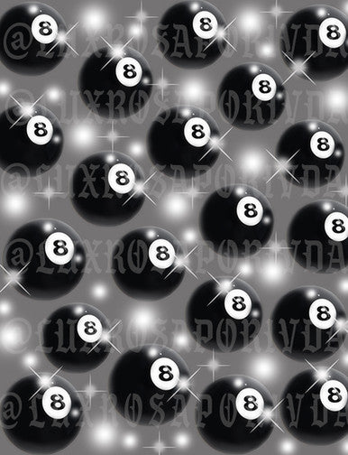 LIMITED EDITION Glamour Shotz  Airbrushed 'Magic 8 Ball' Backdrop (GREY) (Extra Large)