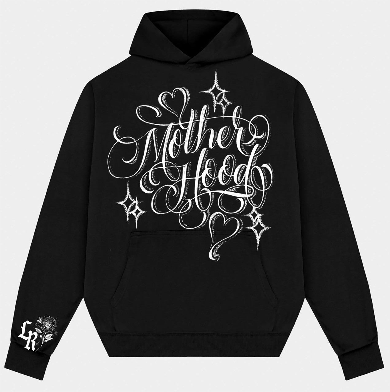 Maternidad Script Hoodie (Black)