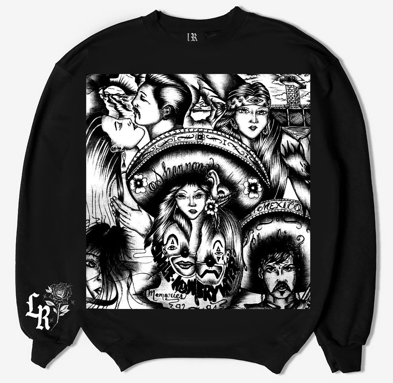 MEMORIES' Pen & Ink Crewneck (Black)