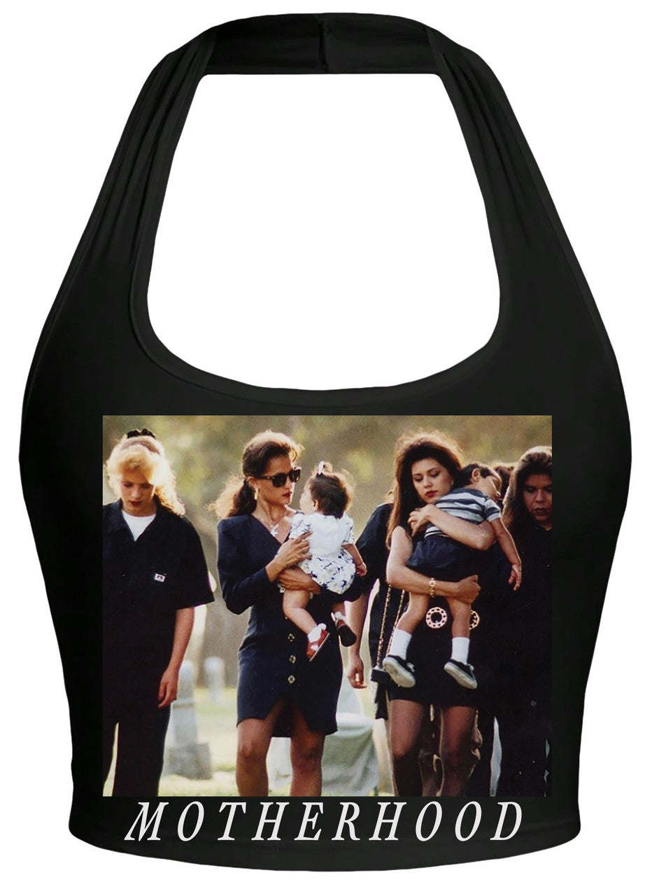 PRESALE** Limited Edition 'MI VIDA' Halter Tank Top (BLACK)