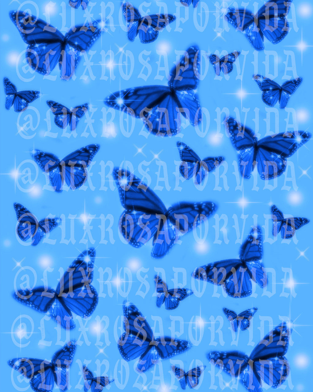 Glamour Shotz 'A Midsummer Nights Dream' Airbrushed Backdrop BLUE (Extra Large)