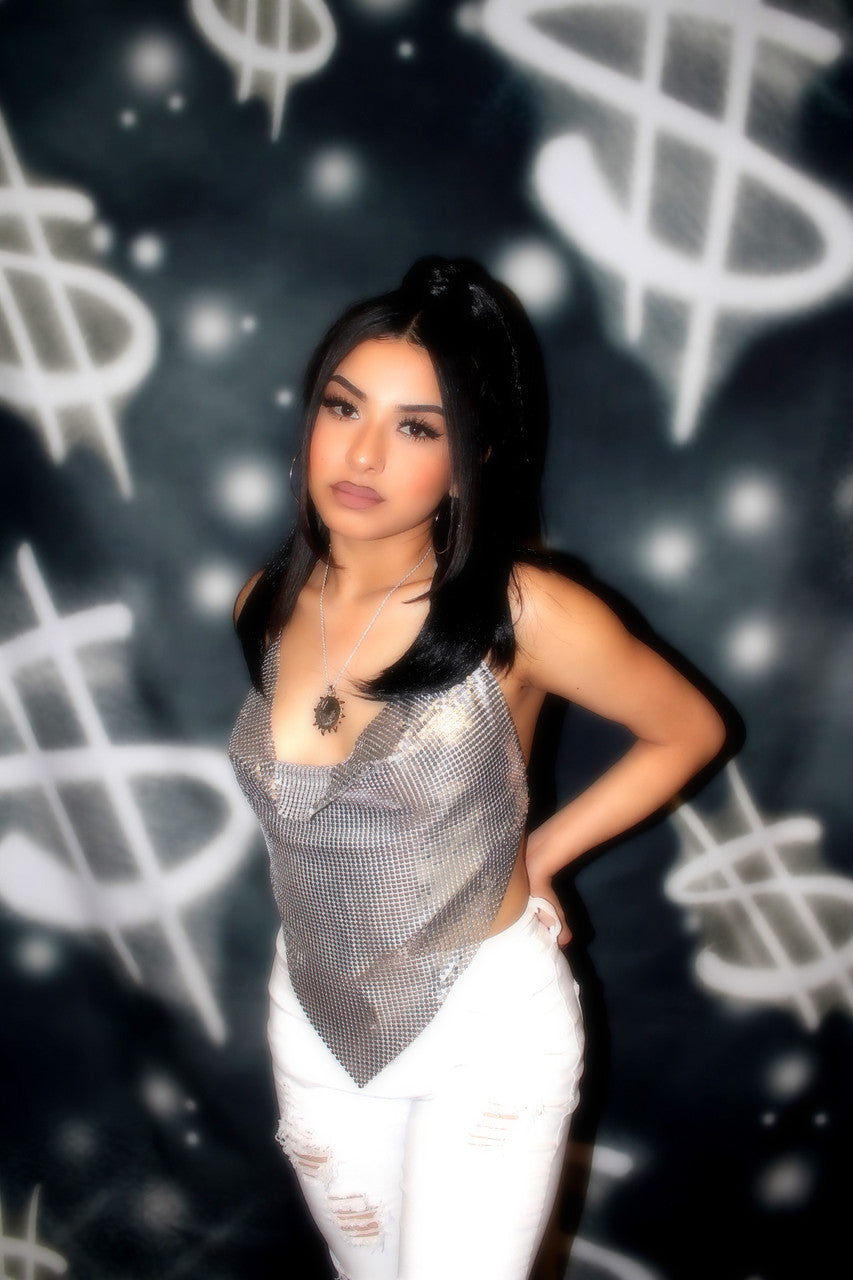 Glamour Shotz $ Money On My Mind $ Airbrushed Backdrop (Smokey Grey) (X-Large)