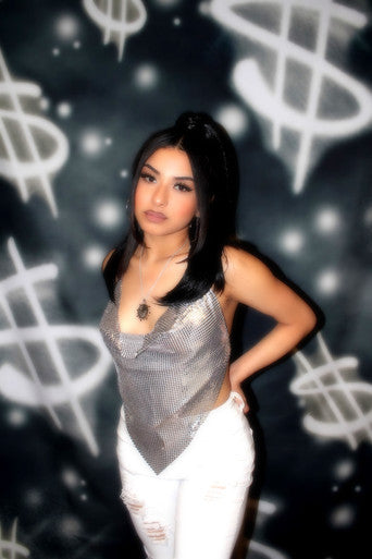 Glamour Shotz $ Money On My Mind $ Airbrushed Backdrop (Smokey Grey) (X-Large)