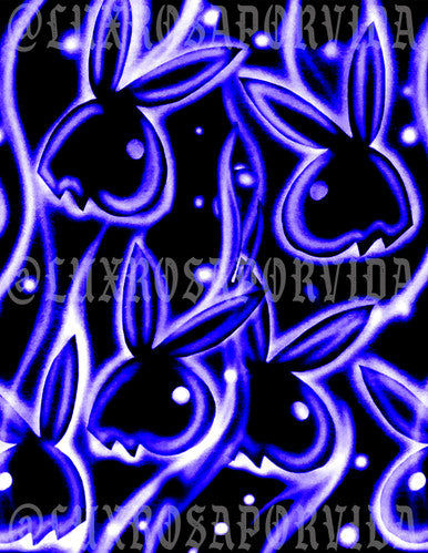 Glamour Shotz 'OG PLAYGIRL' Airbrushed Backdrop ELECTRIC PURPLES (Extra Large)