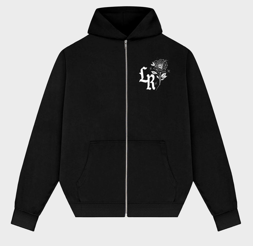 PRESALE** 'OUR SACRED MOTHER' ZIP-UP HOODIE (BLACK)